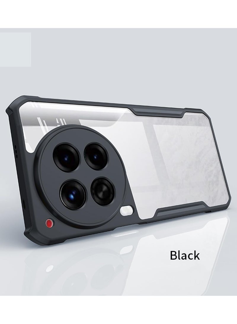 Tecno كامون 30 4G / 5G حالة الهاتف المحمول ، رقيقة جدا وخفيفة الوزن لينة الوفير تبو ، الاكريليك شفافة الغطاء الخلفي ، أسود - Image 2