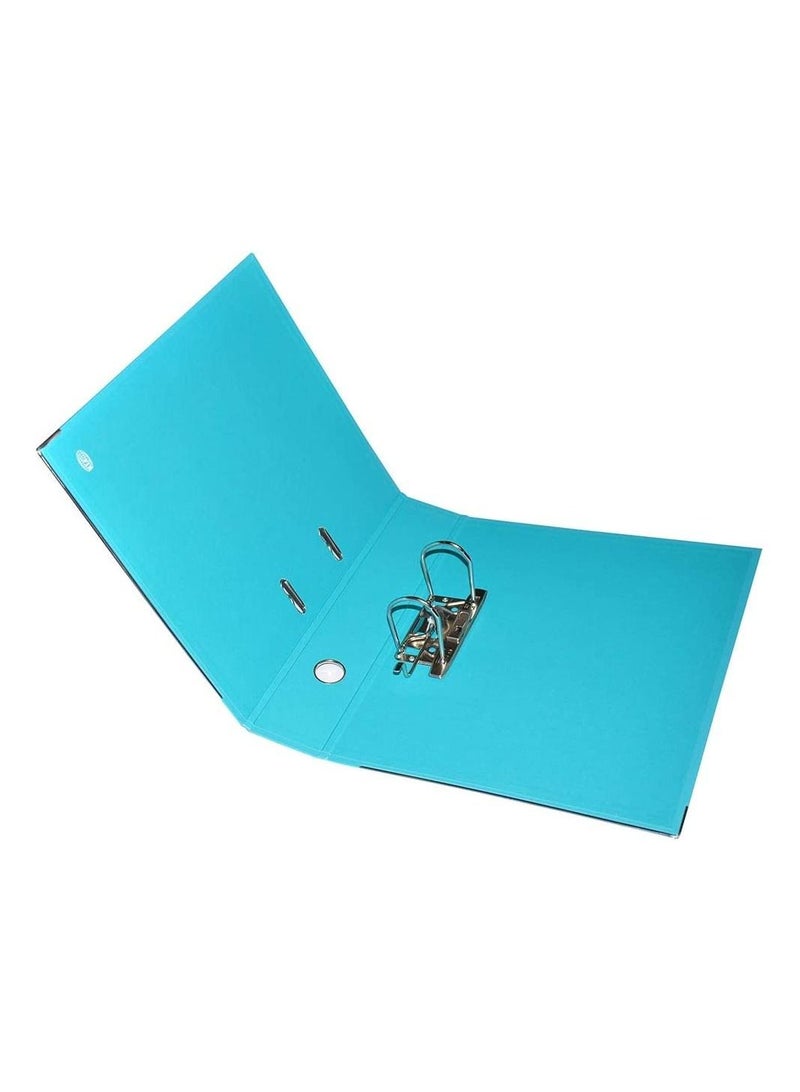 FIS PACK OF 10 PP LEVER ARCH FILE, 8CM, F/S SIZE, LIGHT BLUE, PP ORIGIN GERMANY - FSBF8PLBLFN10 - Image 3