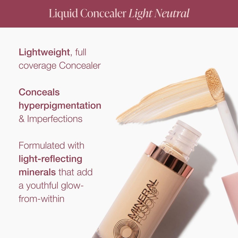 Mineral Fusion Liquid Concealer Light Neutral, 0.24 Fl Oz (Pack of 1) - Image 3