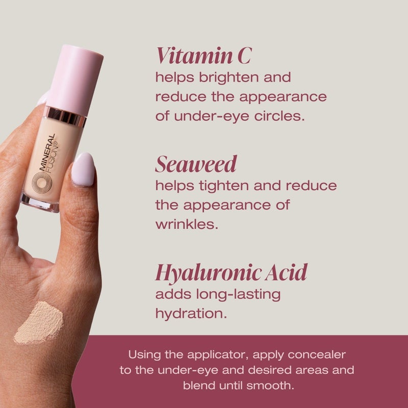 Mineral Fusion Liquid Concealer Light Neutral, 0.24 Fl Oz (Pack of 1) - Image 4