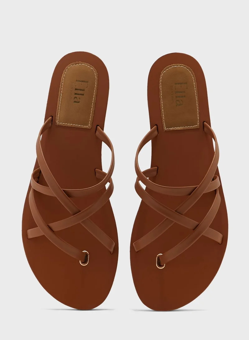 ELLA Criss Cross Flat Sandal