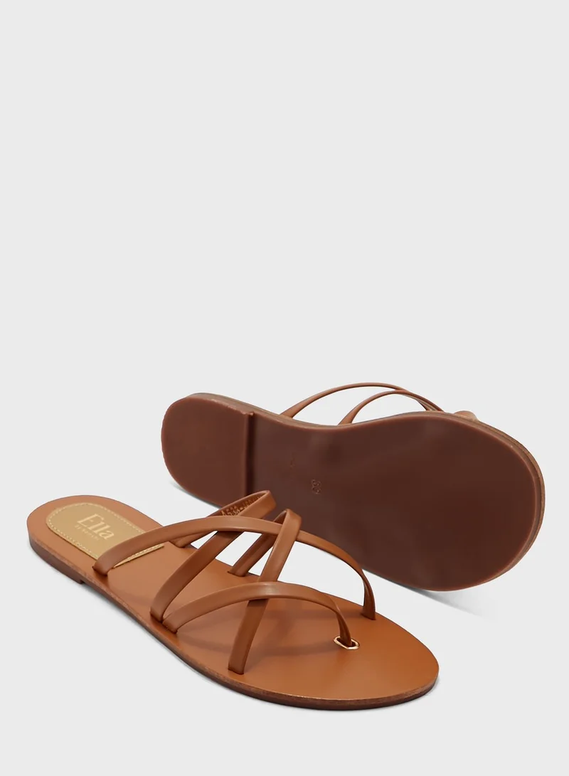 ELLA Criss Cross Flat Sandal