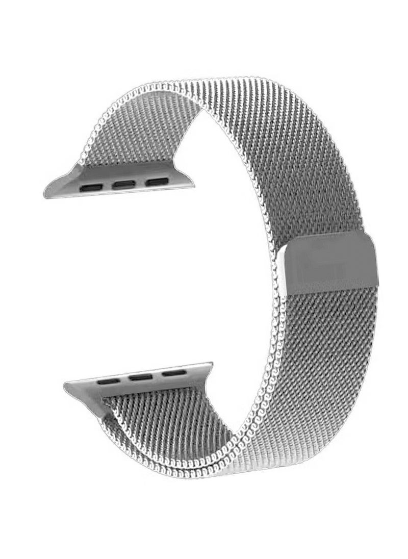 MOCOM 49mm Watch Straps, Stainless Steel Mesh type Band For Apple Watch Mocom Grey  - Image 1