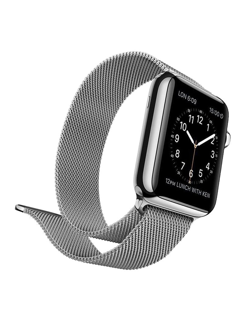 MOCOM 49mm Watch Straps, Stainless Steel Mesh type Band For Apple Watch Mocom Grey  - Image 2