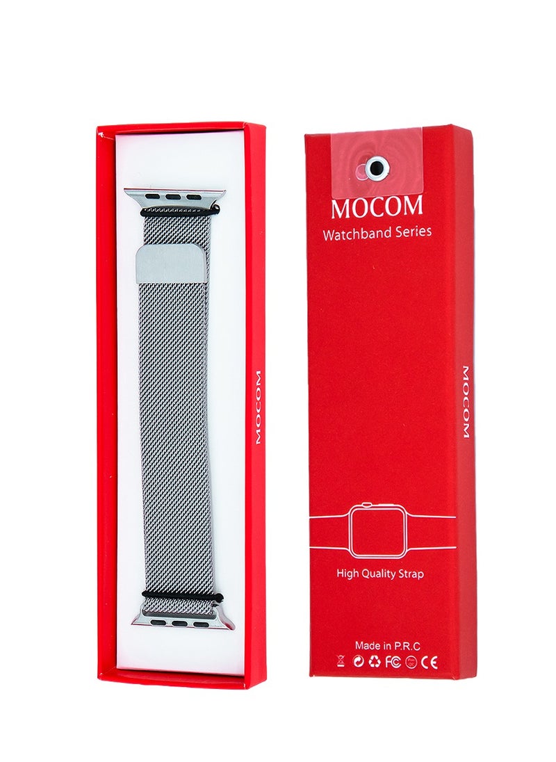 MOCOM 49mm Watch Straps, Stainless Steel Mesh type Band For Apple Watch Mocom Grey  - Image 3
