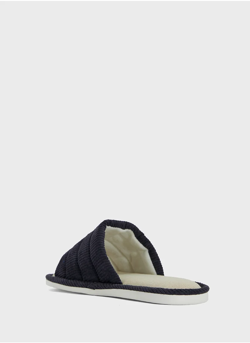 سفنتي فايف Open Toe Cozy Home Slippers