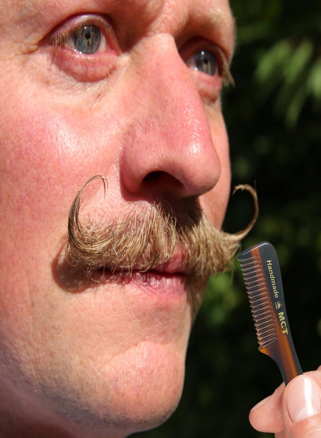 G.B.S Handmade 3in Pocket Beard Comb, Mustache Grooming, Fine Tooth MCT, Pack of 3, Men’s Portable Travel Comb - Image 2