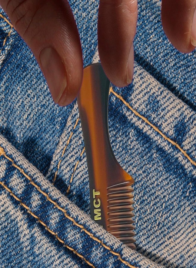 G.B.S Handmade 3in Pocket Beard Comb, Mustache Grooming, Fine Tooth MCT, Pack of 3, Men’s Portable Travel Comb - Image 4