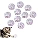 AUEAR 20 Pack Dye Free Cat Crinkle Balls 2 Mylar Sounds Shiny Kitty Glitter for Cats - Image 3
