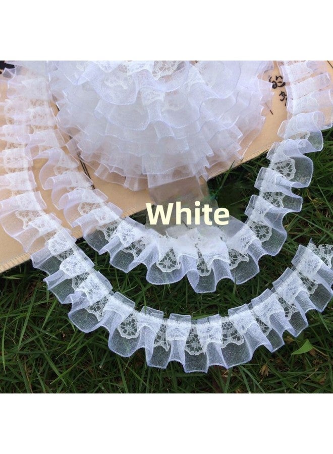 Piano Music Box Handmade Diy Material Bag Children's Toy Rotating Ballet Music Box Creative Birthday Gift-Color:Spare Skirt With 18 M B (white)  - Image 1