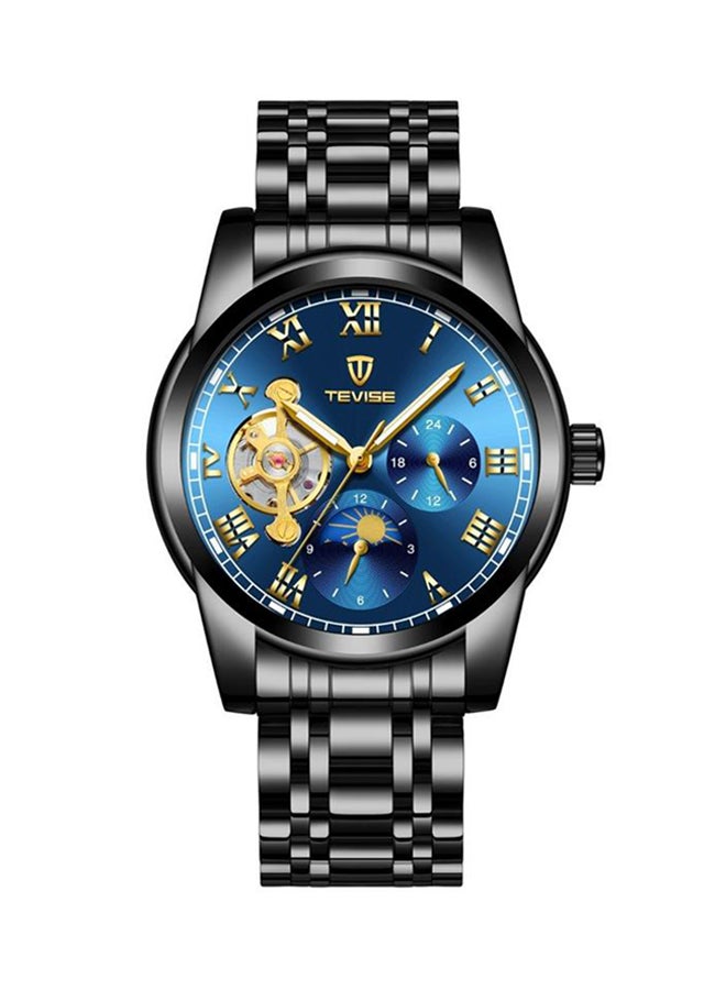ساعة يد كرونوغراف بسوار من الستانلس ستيل طراز T9005 JF men