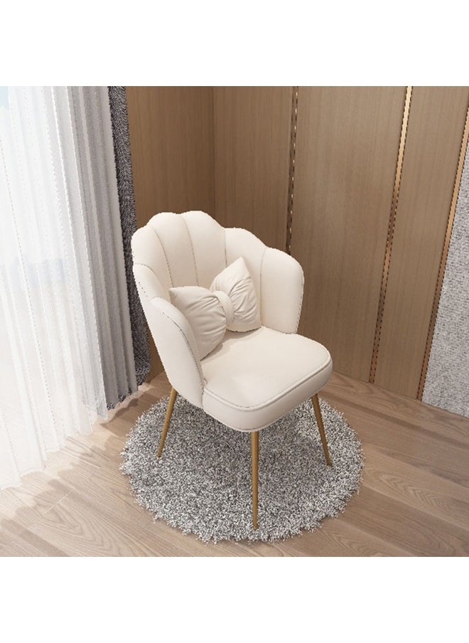 Round Flower Petal Shaped Cushion Chair With Golden Legs - pzsku/Z960089E7D282978F3276Z/45/_/1704365444/afb15591-7ce6-4152-bc64-44aa52876e0f