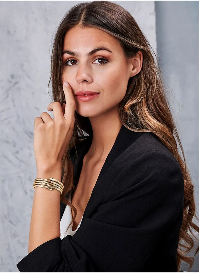 CERRUTI 1881 Couture Gold Ladies Bracelet,Timeless and Luxurious Design
