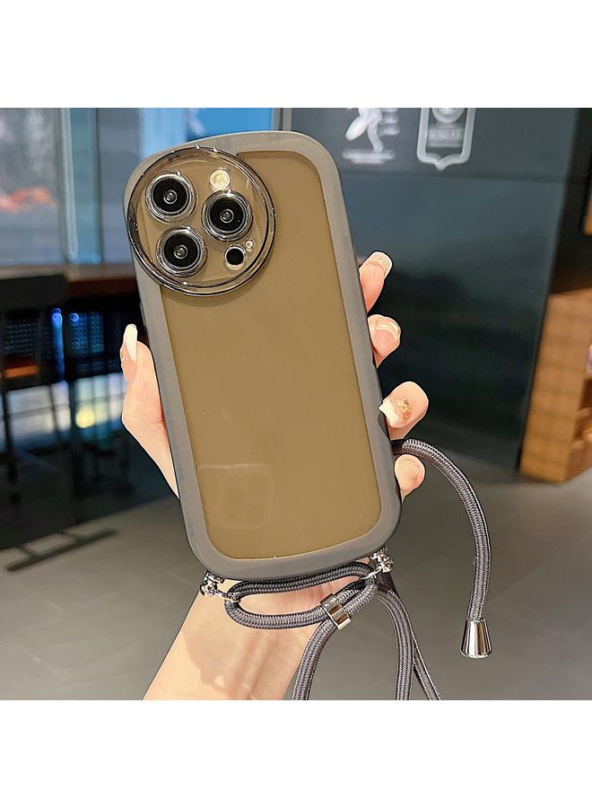 S-TOP Case For iPhone 13 Pro Max Candy Colors TPU Phone Case with Lanyard - Image 1