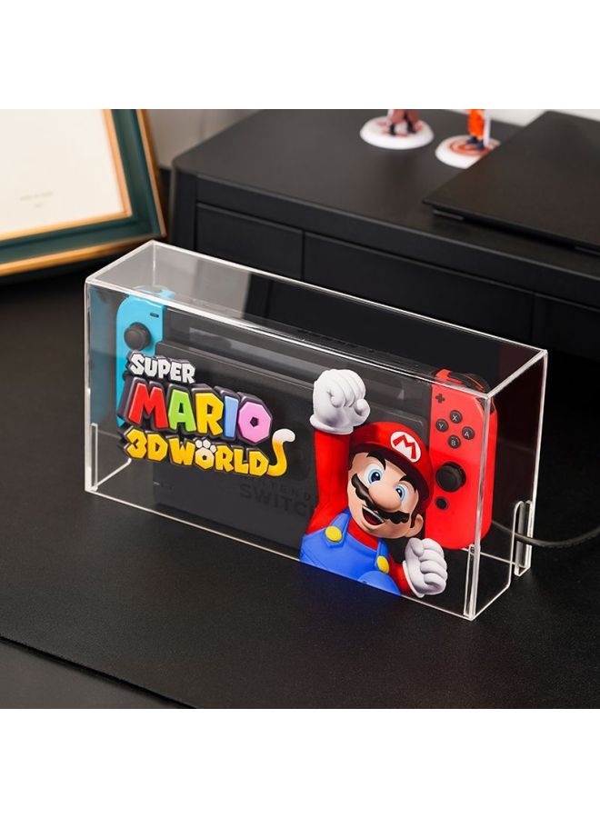 Loquat Switch Dust Cover Mario Nintendo Oled Console Game Base Box NS Acrylic Painted Protective Case-Product Color:Switch/oled Universal-Model:Mario 009  - Image 3