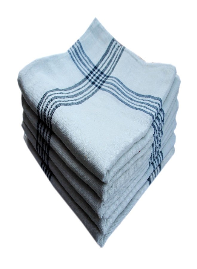 Space Fly, Highly Absorbent Big Size 21X21inch 100% Cotton Multipurpose Kitchen, Chapatis Napkin and Cleaning, Cloth, Duster (10 Pieces_Multi Color Striped) (21X21 inch) - Image 3