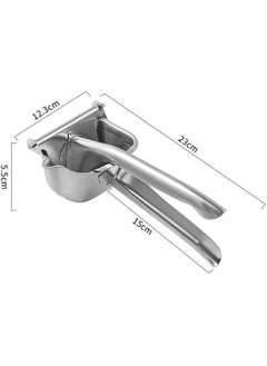 HOOKOR Real Stainless Steel Lemon Squeezer Citrus Juicer Hand Press Heavy Duty Manual Squeeze Juice Extractor Maker Orange Lime Grapefruit Presser，Lime Squeezer Bar Tool, Manual Citrus Press  - Image 2