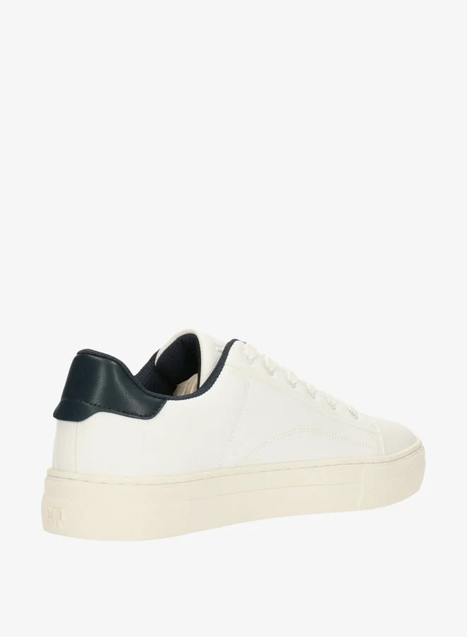 GAP Men's Logo Print Sneakers with Lace-Up Closure