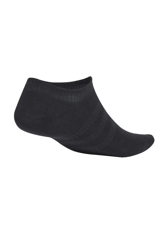 اديداس adidas thin&light sportswear 3 pair pack unisex no show socks