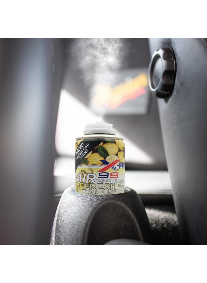 X Pro 99 X-99 Pro Whole Car Air Freshener Lemon Scent 200ml Odor Eliminator AC Cleaner Interior Deodorizer Spray for Car Cabin Refresh Long Lasting Fragrance - Image 2