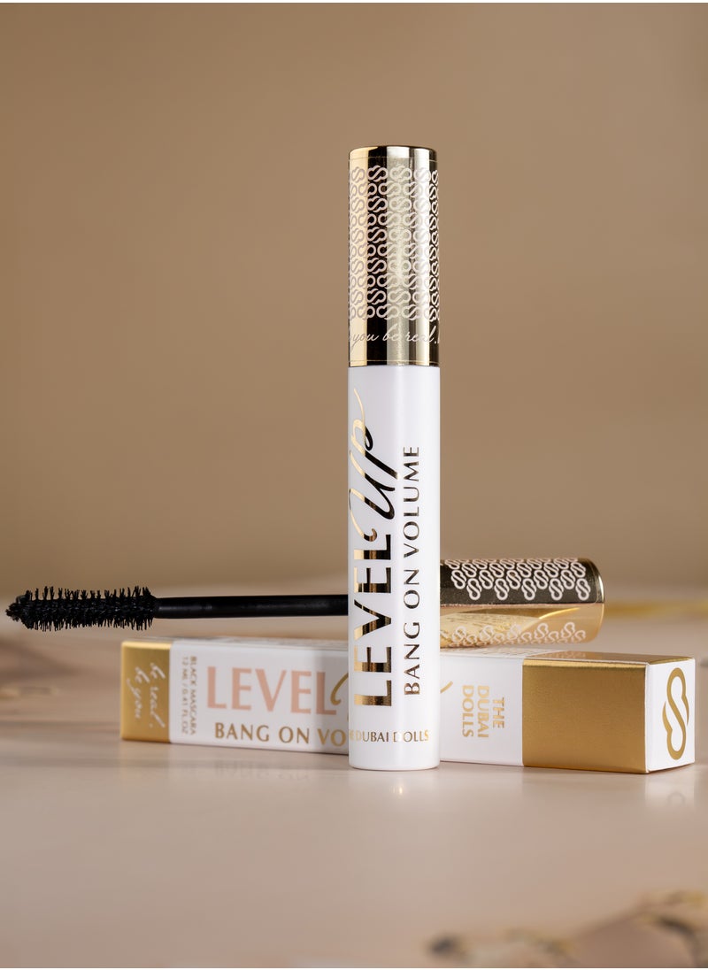 The Dubai Dolls - The Dubai Dolls Level Up Bang On Mascara | Intense Ultra-Black, High-Volume | Clump-Free, Smudge-Proof | Lush, Lifted Lashes with No Falsies Needed - Image 1