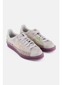 adidas Originals Kids Boy Campus Youth Of Paris Lace Up Outdoor Shoes, Light Grey  - Image 1