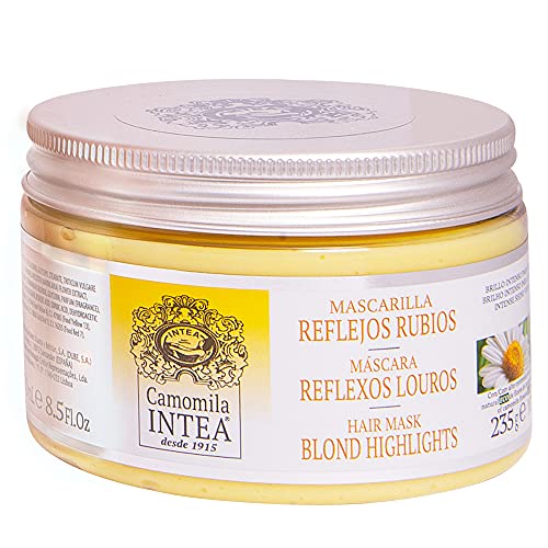 Intea Hair Mask for Blonde, Dyed or Rinsed Hair - 8.3 oz - Restores Damaged Highlights - Paraben and Ammonia Free - With Chamomile Extract - Image 2