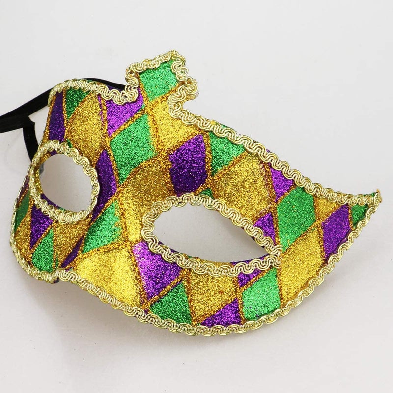 Coddsmz Masquerade Mask Venetian Party Halloween Mask Costumes Mardi Gras Mask St Patricks Day Party Accessory - Image 4