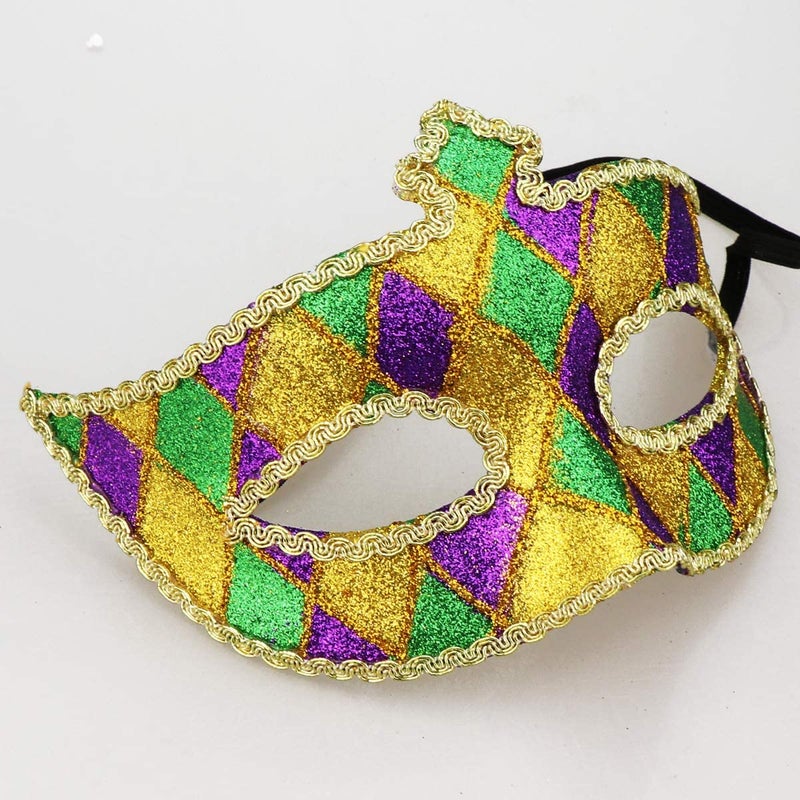 Coddsmz Masquerade Mask Venetian Party Halloween Mask Costumes Mardi Gras Mask St Patricks Day Party Accessory - Image 3