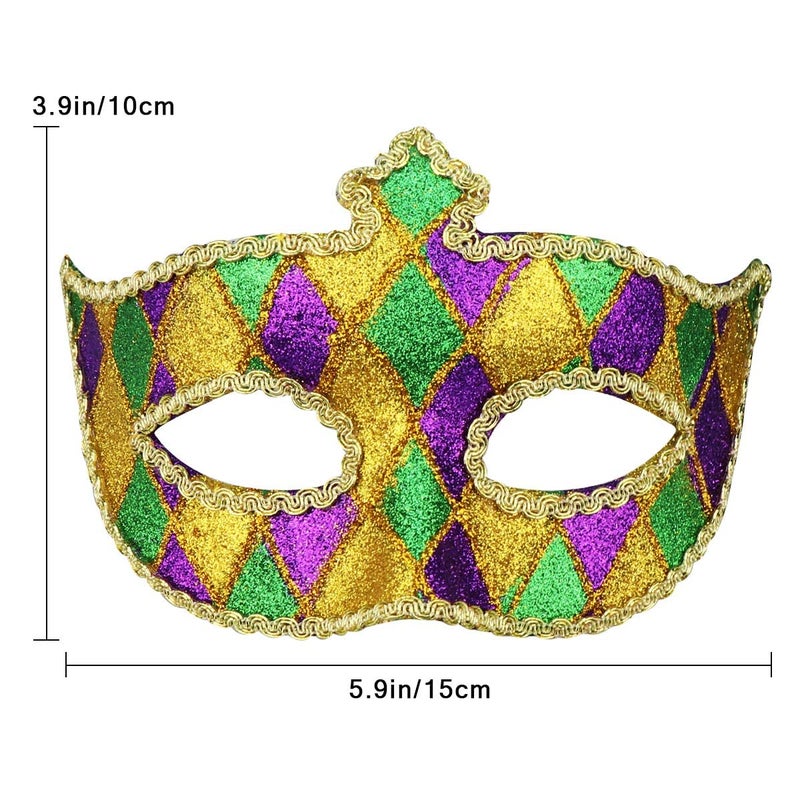 Coddsmz Masquerade Mask Venetian Party Halloween Mask Costumes Mardi Gras Mask St Patricks Day Party Accessory - Image 5