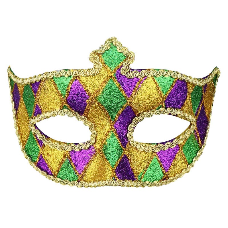 Coddsmz Masquerade Mask Venetian Party Halloween Mask Costumes Mardi Gras Mask St Patricks Day Party Accessory - Image 1