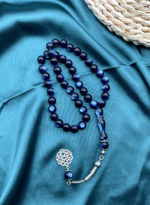 10mm 45-bead cat-eye resin bracelet, Hui ethnic daily prayer beads