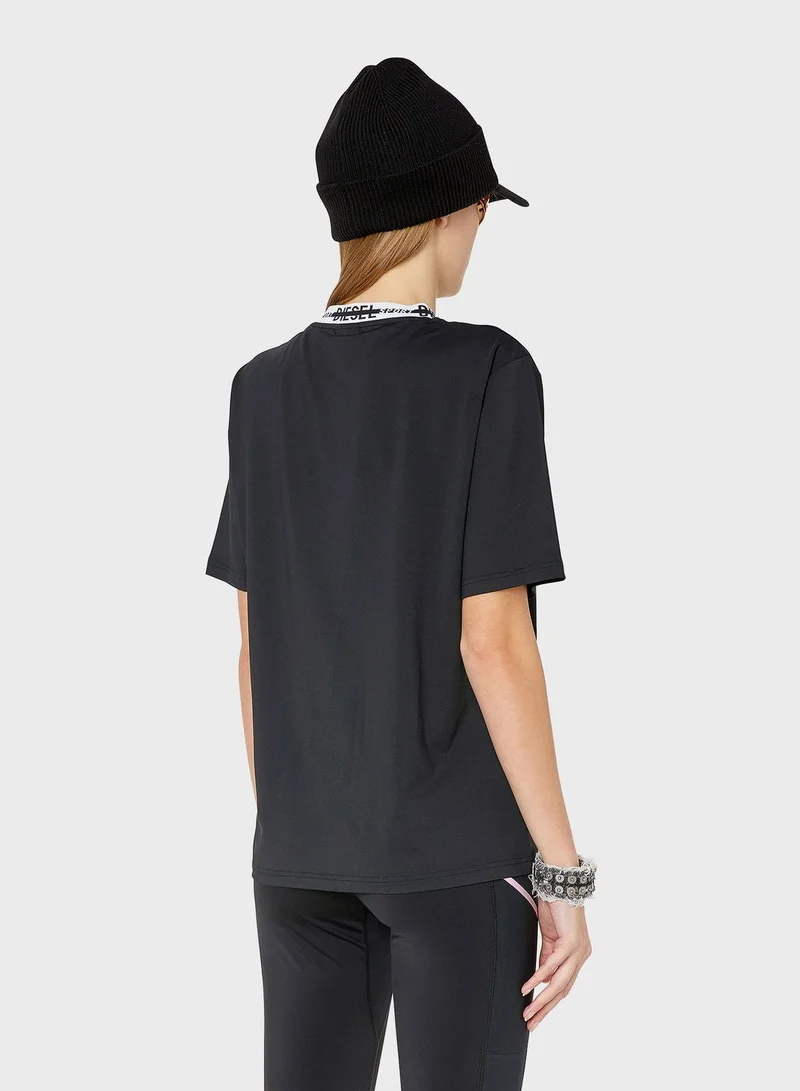 DIESEL Crew Neck Logo T-Shirt