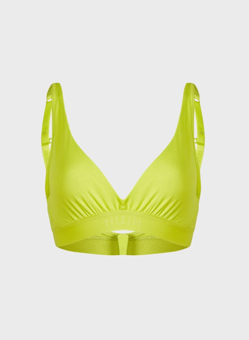HUGO Plunge Knitted Bra