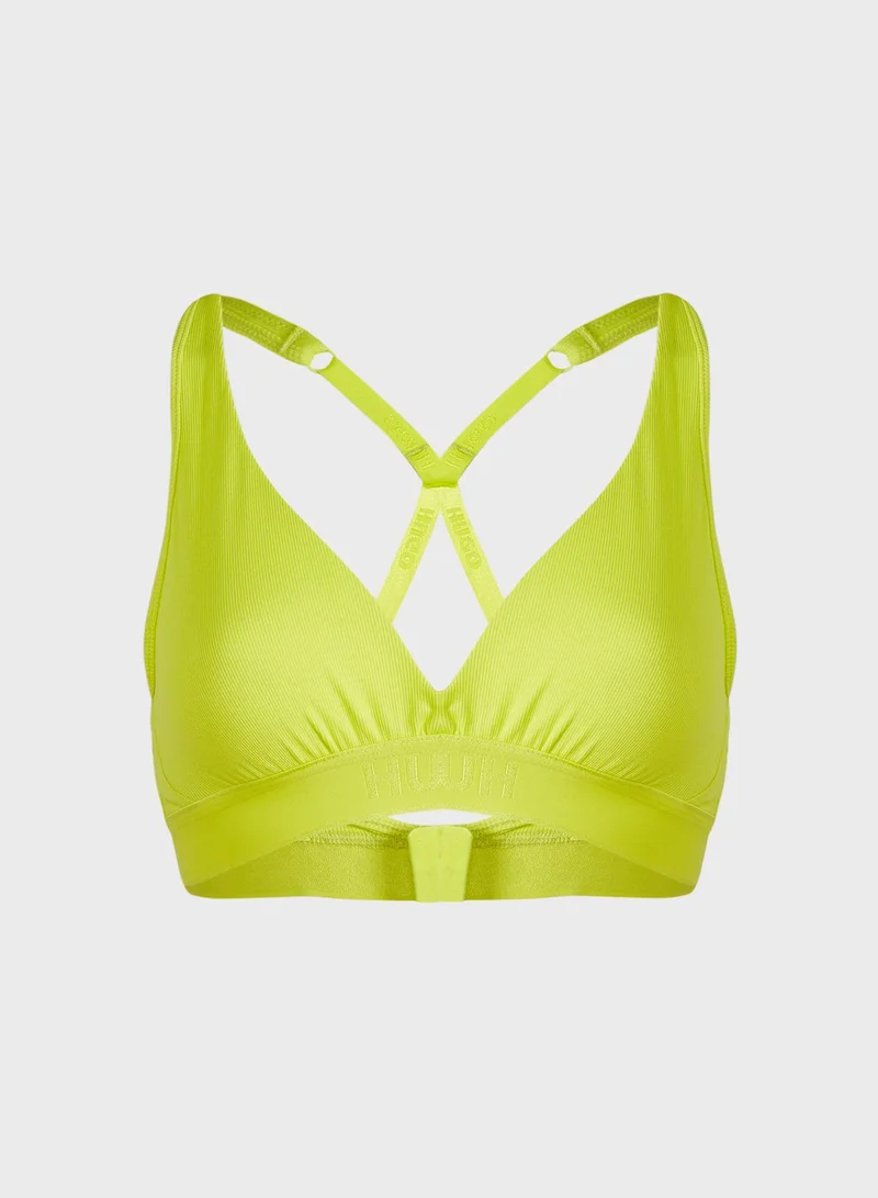 HUGO Plunge Knitted Bra