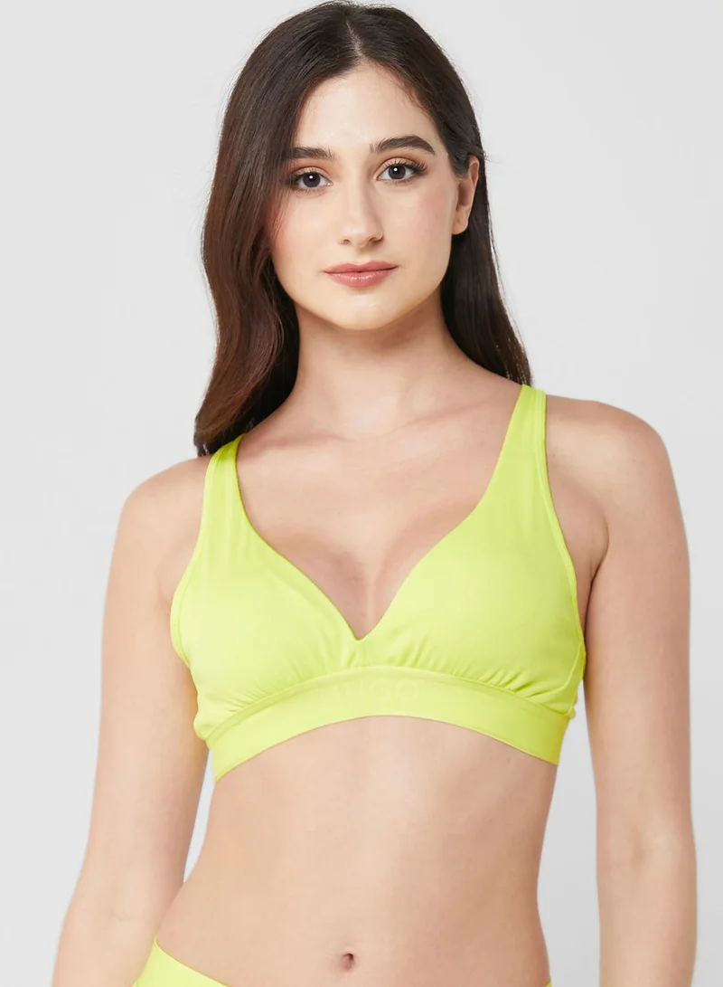 HUGO Plunge Knitted Bra