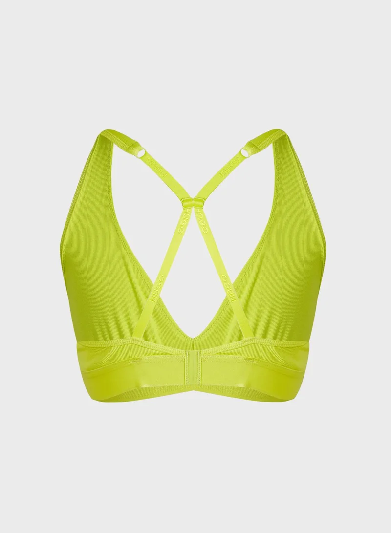HUGO Plunge Knitted Bra