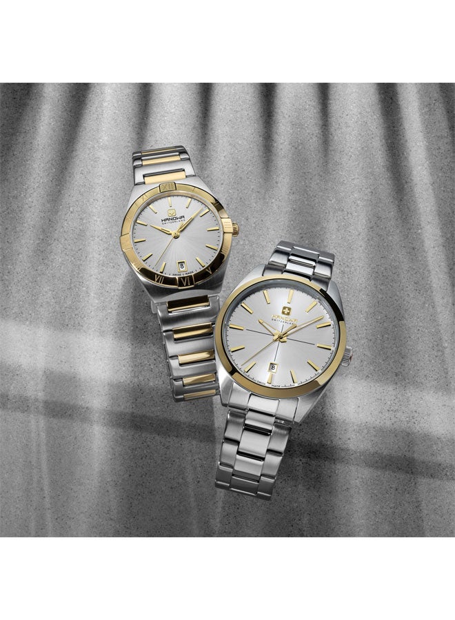 Hanowa Misox 40mm Silver Dial Stainless Steel Bracelet Watch for Men  - Image 4