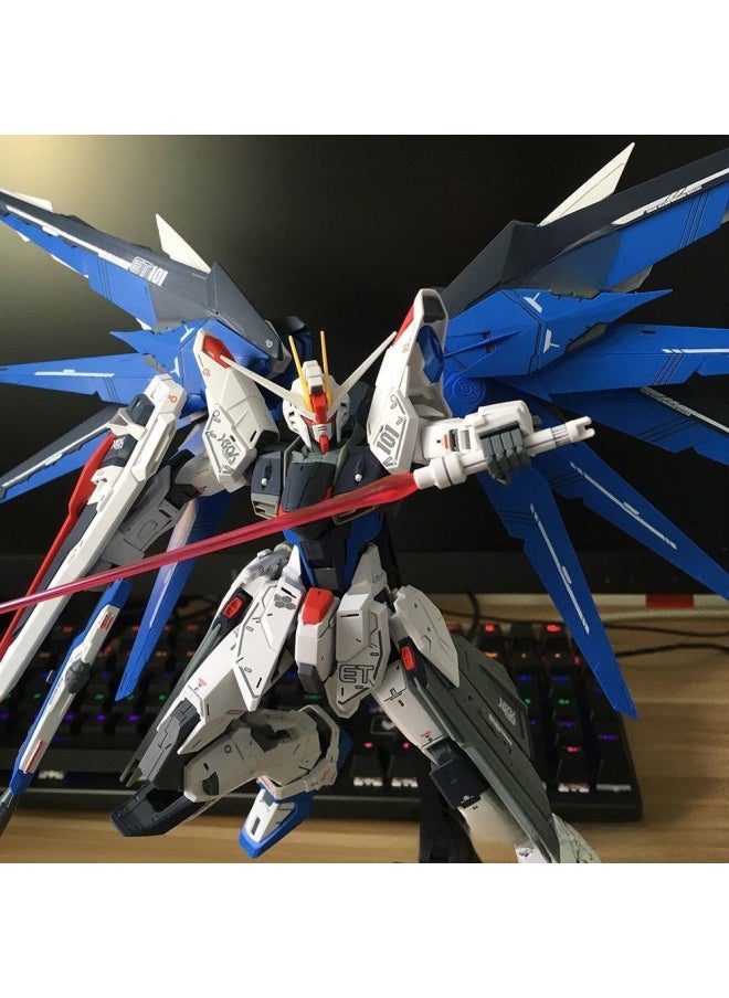 Generic - Domestic Gundam Model Hand-made Assembled Toys MG1/100 Free 2.0 HG1/144 Unicorn Funding Banshee-Color:6601A Color Through Flying Wing - Image 1