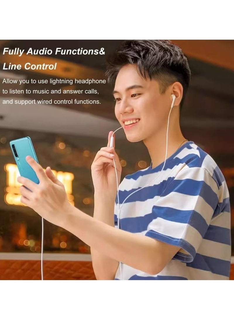 NH Compatible for USB C to Lightning Audio Adapter, USB C to Lightning Headphone Converter with Indicator Light, Lightning to USB C Adapter for iPhone 15 Series, MacBook and More USB-C Devices-B - Image 4