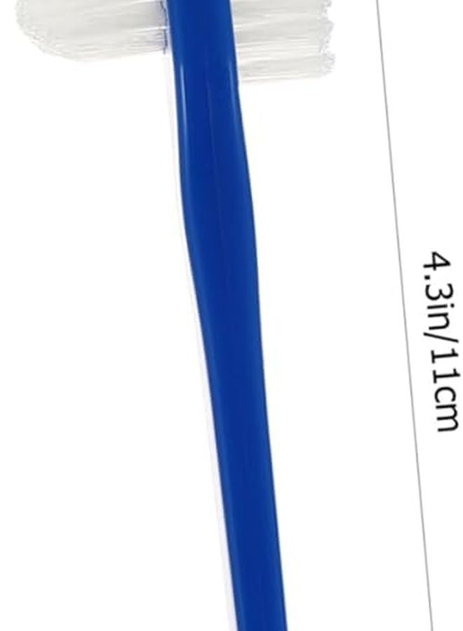 فاليكلود 4 قطع مجموعة فرشاة أسنان محمولة برأس مزدوج مدمجة خفيفة الوزن للمنزل والسفر - Image 3