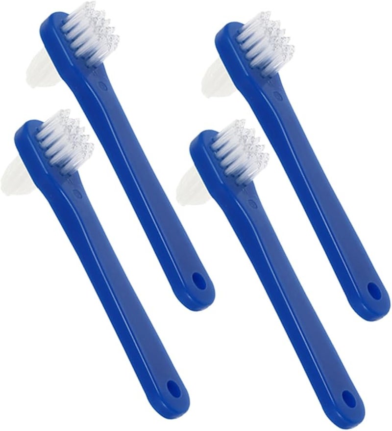 فاليكلود 4 قطع مجموعة فرشاة أسنان محمولة برأس مزدوج مدمجة خفيفة الوزن للمنزل والسفر - Image 1