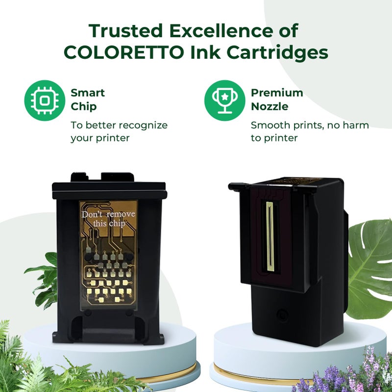 COLORETTO Remanufactured Printer Ink Cartridge Replacement for HP 21XL 22XL for HP Officejet 4315 J3680,Deskjet 3915 3930 D1341 D1420 D1520 D1560 (1 Black+1 Color) Combo Pack - Image 4
