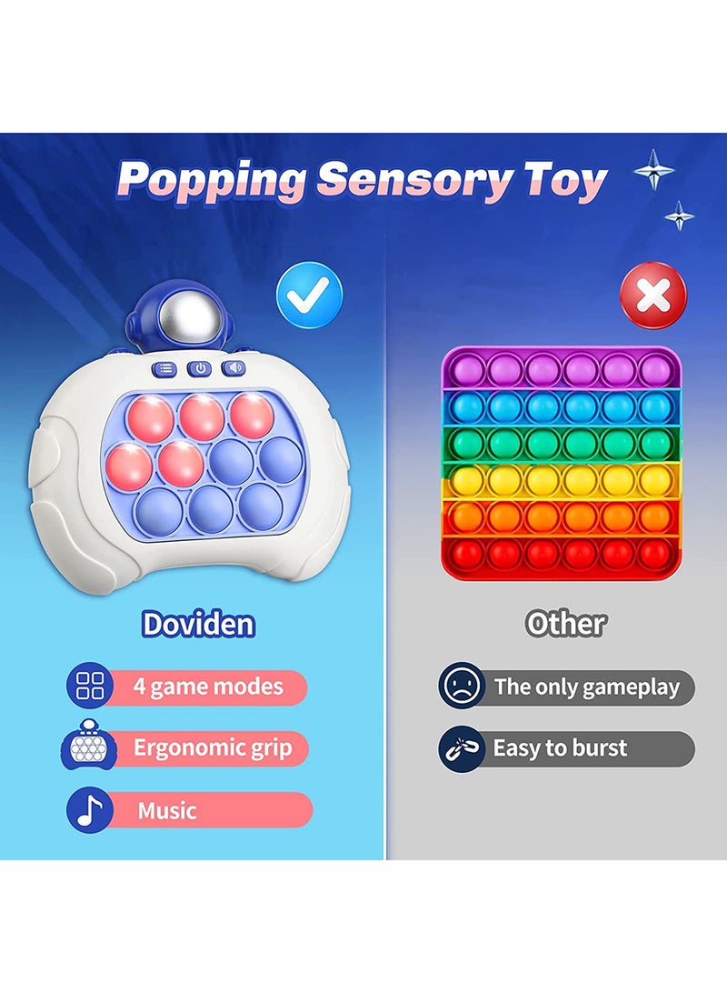 Electronic Quick Push Light Up Pop Game Fidget Toys for Adults and Kids with Puzzle Game Machine Push Pop Bubble Fidget Sensory Toy Birthday Gifts - Image 3
