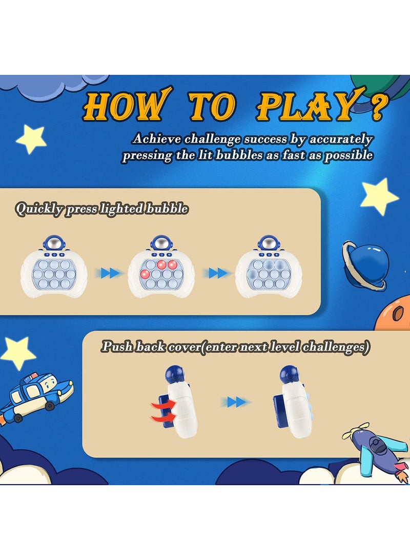 Electronic Quick Push Light Up Pop Game Fidget Toys for Adults and Kids with Puzzle Game Machine Push Pop Bubble Fidget Sensory Toy Birthday Gifts - Image 4