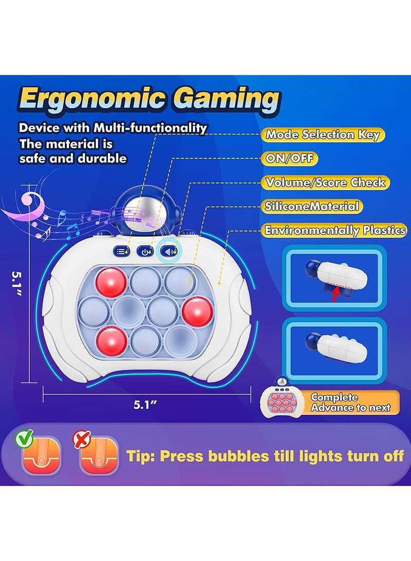 Electronic Quick Push Light Up Pop Game Fidget Toys for Adults and Kids with Puzzle Game Machine Push Pop Bubble Fidget Sensory Toy Birthday Gifts - Image 5