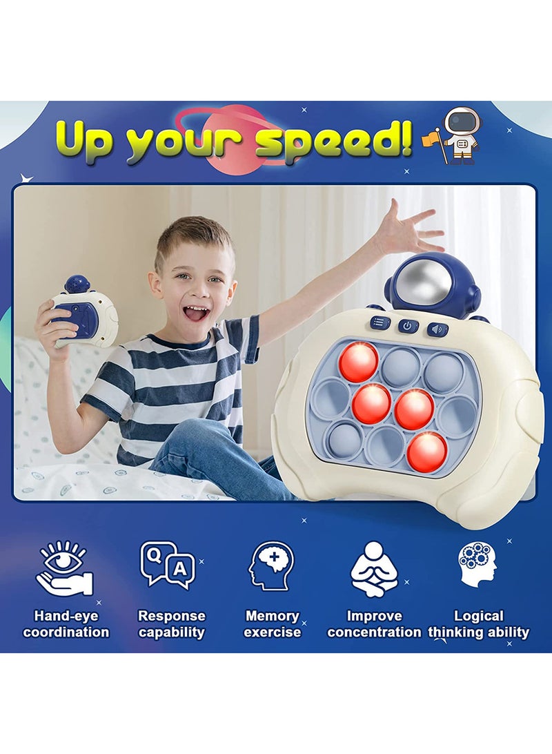 Electronic Quick Push Light Up Pop Game Fidget Toys for Adults and Kids with Puzzle Game Machine Push Pop Bubble Fidget Sensory Toy Birthday Gifts - Image 2