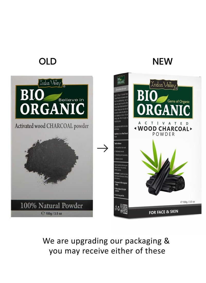 Indus Valley INDUS VALLEY 100% Natural Activated Charcoal Powder Ideal for Skin Removes Dead Skin, Impurities, Detoxifies Skin - (100g)  - Image 2