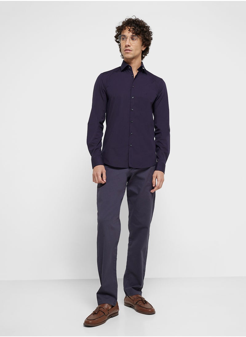 CALVIN KLEIN Essential Stretch Slim Fit Shirt  - Image 4