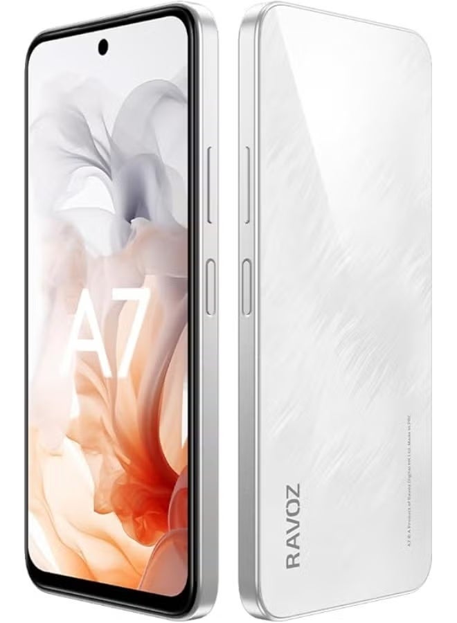 Ravoz A7 No Camera No GPS, 12GB RAM (4GB + 8GB Expandable), 128GB ROM | NFC | White (UAE Version) - Image 4